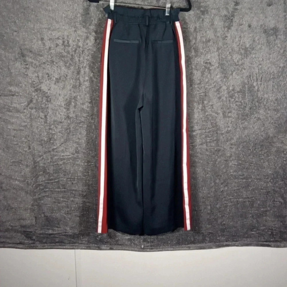 Moussy pants side Striped wide leg office career ware size extra small women - Picture 4 of 8